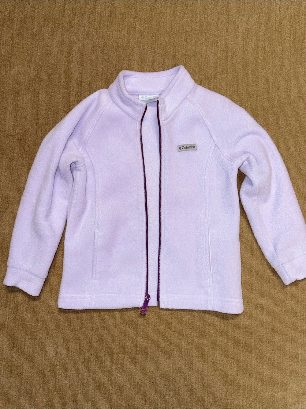 Columbia Light Purple Fleece Zip Jacket